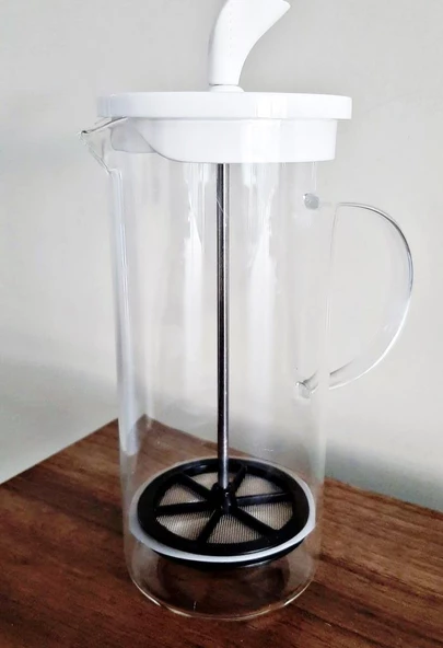 French Pres Ateşe Dayanıklı Özel Bitki Çayı ve Kahve Demleme -6000ML-BR9972 - 3