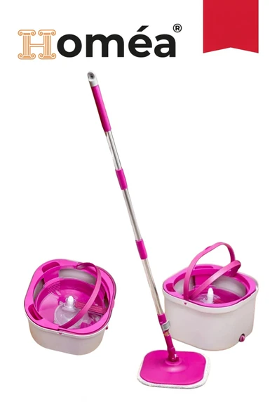 Çift Kovalı Otomatik Mop Temizlik Seti | Temiz & Kirli Su Ayrışmalı, Kendini Sıkan Mikrofiber Paspas