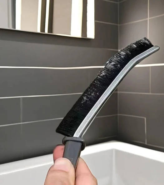 OTO MOTTO Çok Amaçlı İnce Temizlik Fırçası - Derz Arası Banyo Mutfak Lavabo Oto Jant-Difizör Detay Temizleme Fırçası