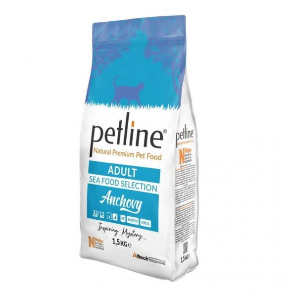 Petline Adult Sea Food Selection Anchovy Balıklı Kedi Maması 1,5 kg