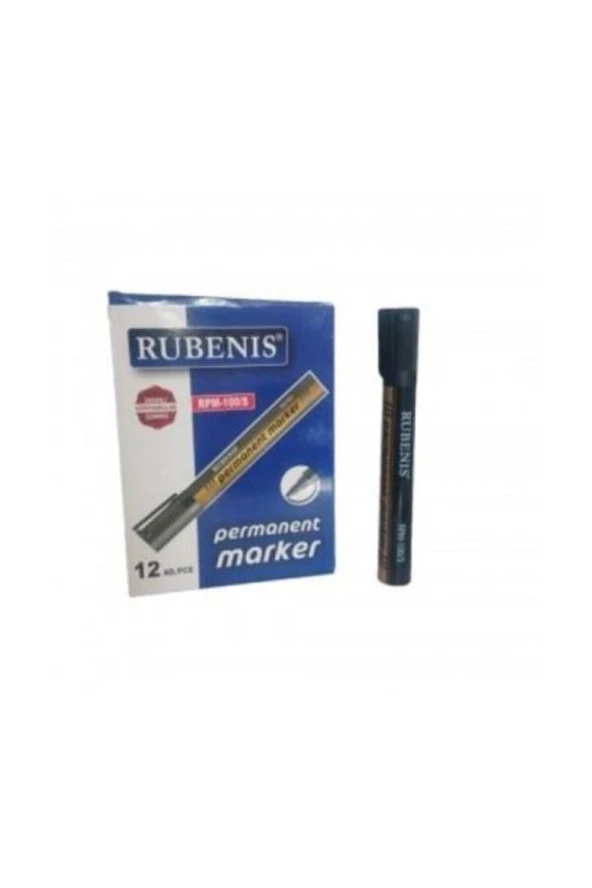 Rubenis Tahta Kalemi Kartuşlu Siyah (12 Li Paket)