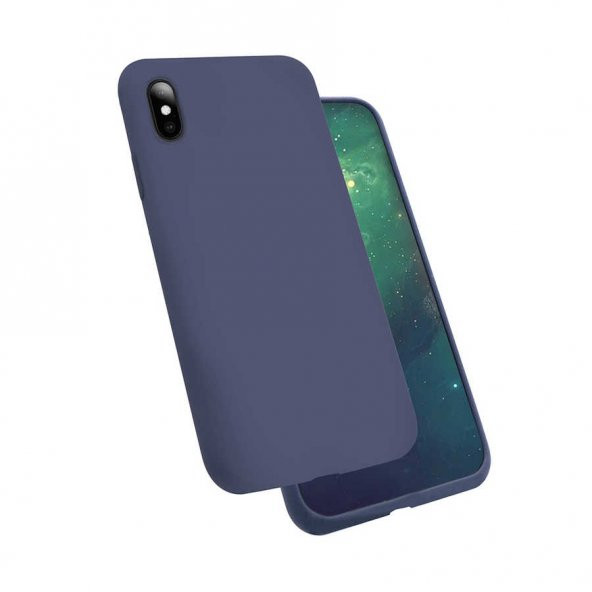 Apple iPhone X Kılıf Zore Silk Kadife İç Yüzey Silikon Kılıf - Resim 5