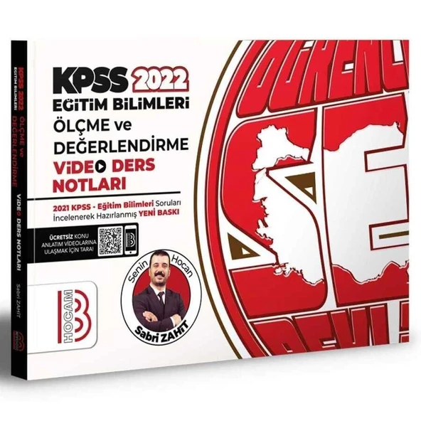 2022 KPSS Eğitim Bilimleri Ölçme Değerlendirme Video Ders Notları Benim Hocam Yayınları
