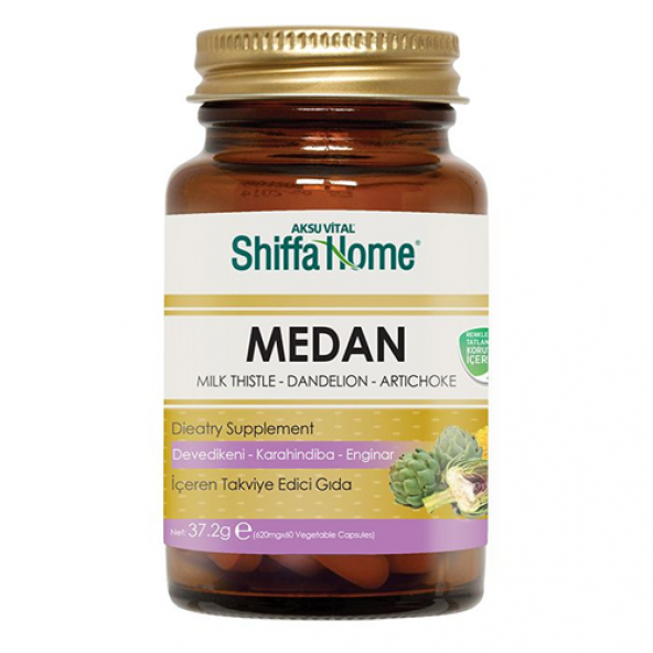 Shiffa home MEDAN Süt Devedikeni, Karahindiba Taraxacum, Enginar 60 kapsül - 1