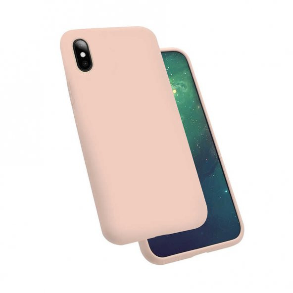 Apple iPhone XS Max Kılıf Zore Silk Kadife İç Yüzey Silikon Kılıf