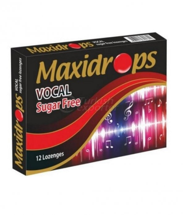 Maxidrops Vocal Drop 12 Li Şekersiz Pastil 8697412791811