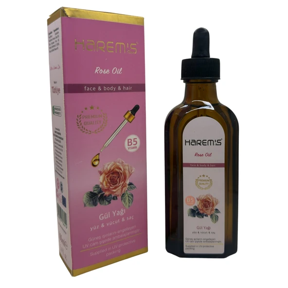 HAREMS GÜL YAĞI YÜZ&VÜCUT&SAÇ 100ML