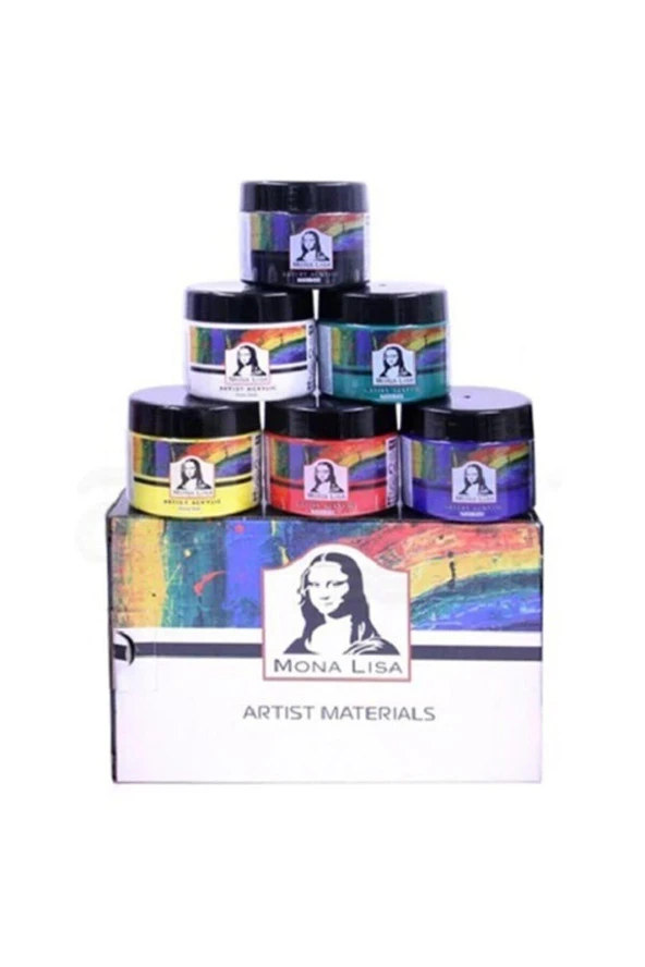 Mono Lisa Artist Chalky Akrilik Primary Colors 6 x 125 ml