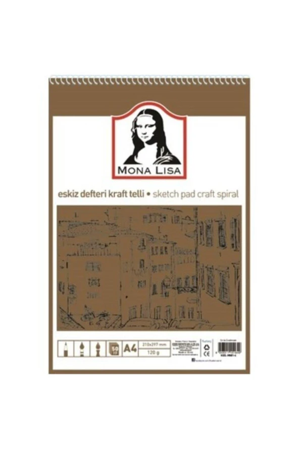 Südor Eskiz Defteri Kraft A4 Telli 115 GR 50 Yaprak