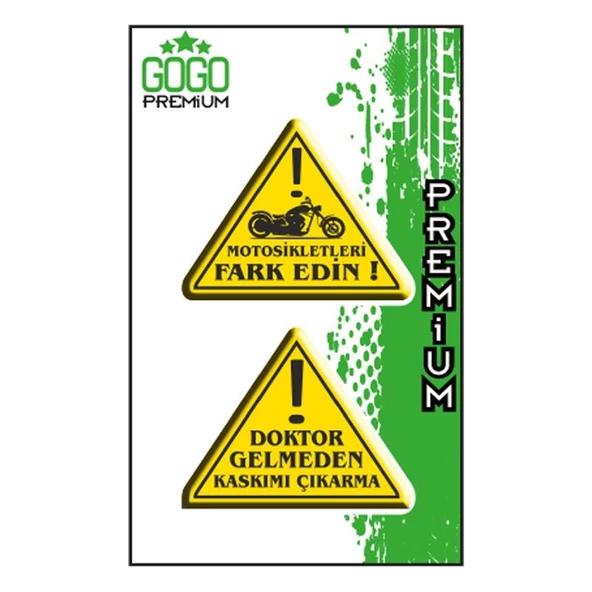 Fark Edin (4X5 Cm) İkili Damla Etiket