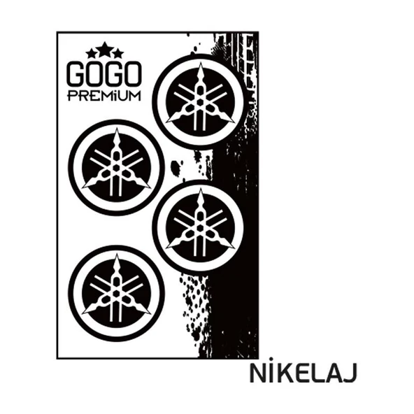 Yamaha Uyumlu (3.5X3.5 Cm) Dörtlü Damlasız Etiket