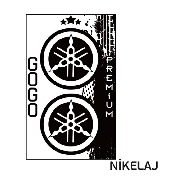 Yamaha Uyumlu (5X5 Cm) İkili Damlasız Etiket ürün görseli