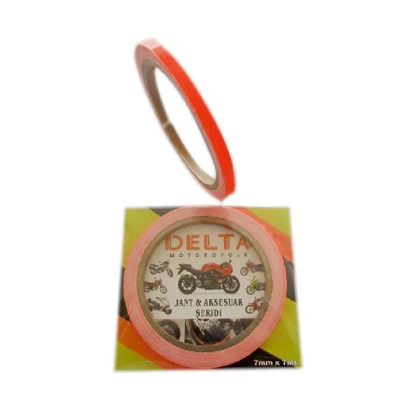 Turuncu 7Cm X 7 M Opak 1 Set Jant Şeridi ürün görseli