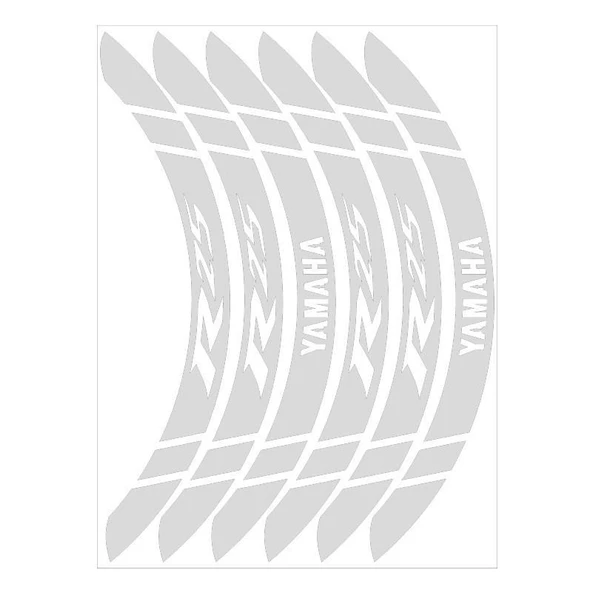 Yamaha Reflektör Beyaz Geniş R25 Uyumlu 1 Set Jant Şeridi ürün görseli