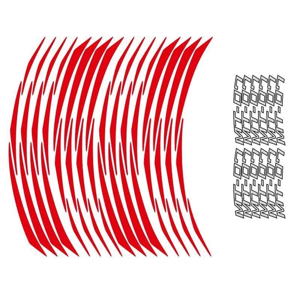 Yamaha Reflektör Kırmızı Mt-07 Uyumlu 1 Set Jant Şeridi ürün görseli