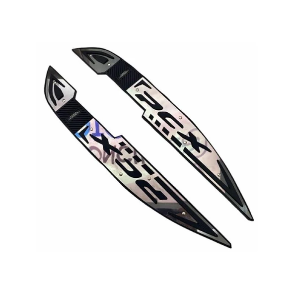 Honda Pcx 2021 - 2024 Uyumlu Kauçuk + Krom Ayak Basamak ürün görseli