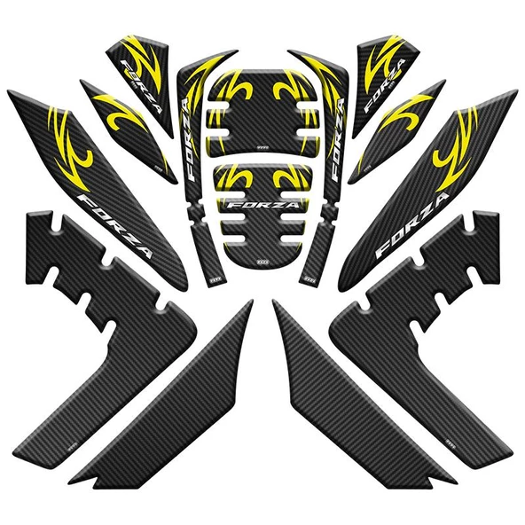 Honda Forza 2021 - 2024 Uyumlu Tank Pad Set 007 ürün görseli