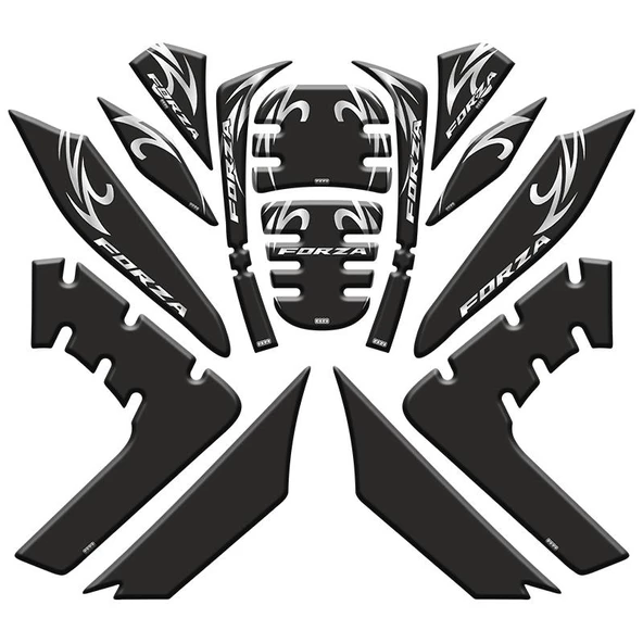 Honda Forza 2021 - 2024 Uyumlu Tank Pad Set 006 ürün görseli