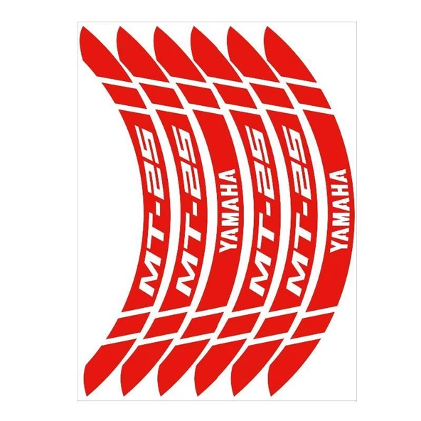 Yamaha Reflektör Kırmızı Geniş Mt-25 Uyumlu 1 Set Jant Şeridi ürün görseli