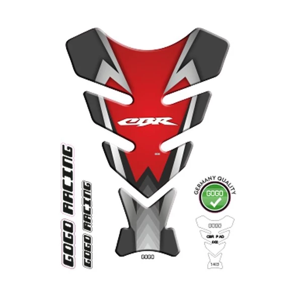 Honda Cbr 125Cc-250Cc 2005 - 2018 Uyumlu Tank Pad 002 ürün görseli