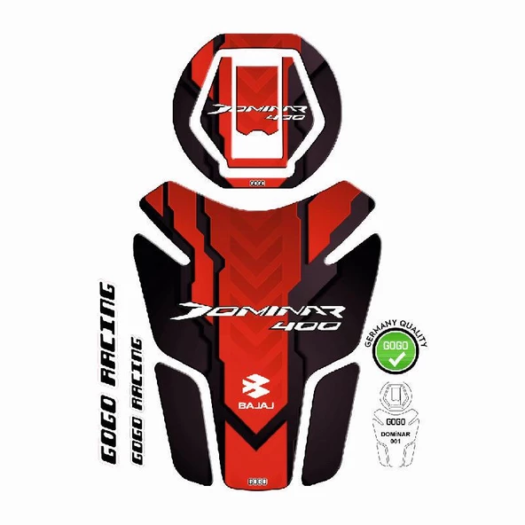 Bajaj Dominar 400 2017 - 2024 Uyumlu Tank Pad ürün görseli