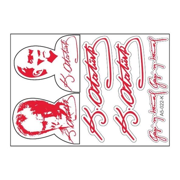 A5 Sticker 032 Tek Paket Çoklu ürün görseli