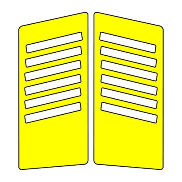 Cg Sarı Yan Kapak Sticker