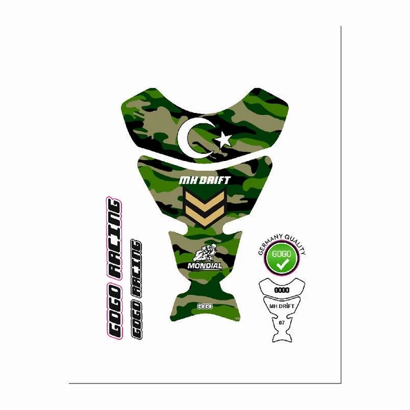 Mondial Mh Drift 2011 - 2020 Uyumlu Tank Pad 007 ürün görseli