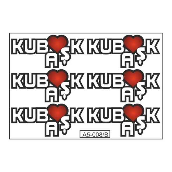 A5 Sticker 012 Tek Paket Çoklu ürün görseli