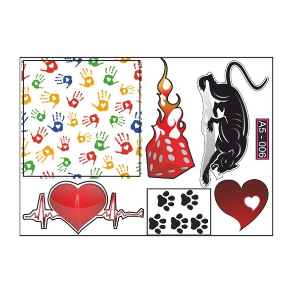 A5 Sticker 010 Tek Paket Çoklu ürün görseli