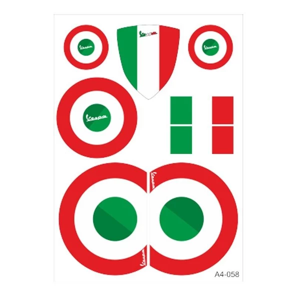 A4 Sticker 058 Tek Paket Çoklu ürün görseli
