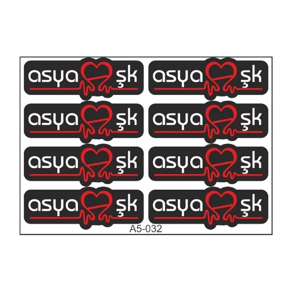 A5 Sticker 044 Tek Paket Çoklu ürün görseli