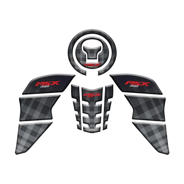 Honda Msx 2014 - 2022 Uyumlu Tank Pad Set 004