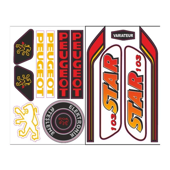 Mobylette 004 Sticker ürün görseli