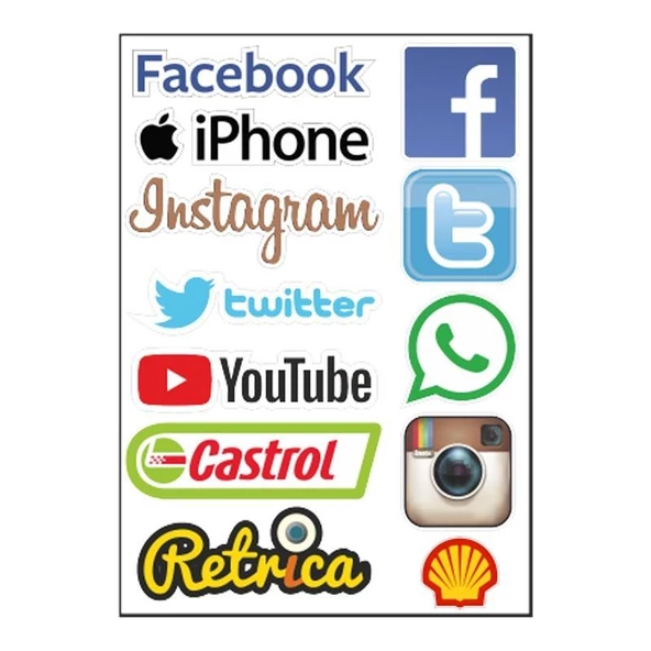 A4 Sticker 057 Tek Paket Çoklu ürün görseli