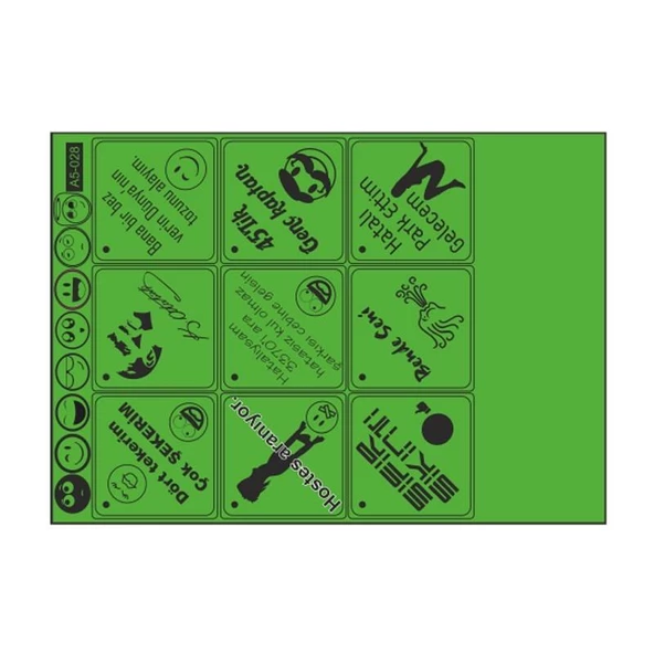 A5 Sticker 040 Tek Paket Çoklu ürün görseli