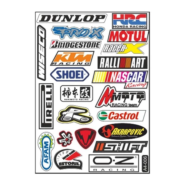 A4 Sticker 006 Tek Paket Çoklu ürün görseli