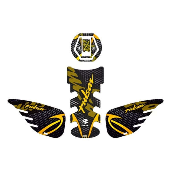 Bajaj Pulsar 2014 - 2024 Uyumlu Tank Pad Set 003 ürün görseli