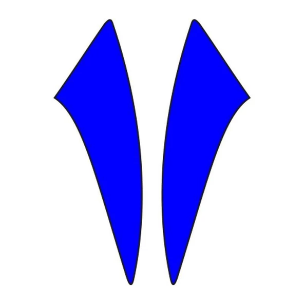 Cg Mavi Çamurluk Yan Sticker ürün görseli