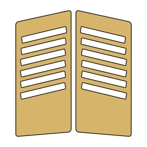 Cg Gold Yan Kapak Sticker