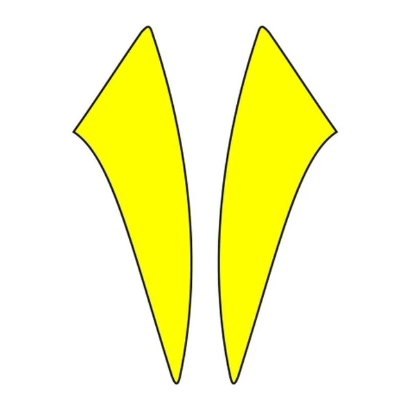 Cg Florasan Sarı Çamurluk Yan Sticker ürün görseli