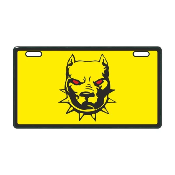 Sarı Pitbull E-Bike Plakalık ürün görseli