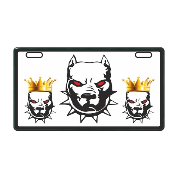 Beyaz Pitbull E-Bike Plakalık ürün görseli