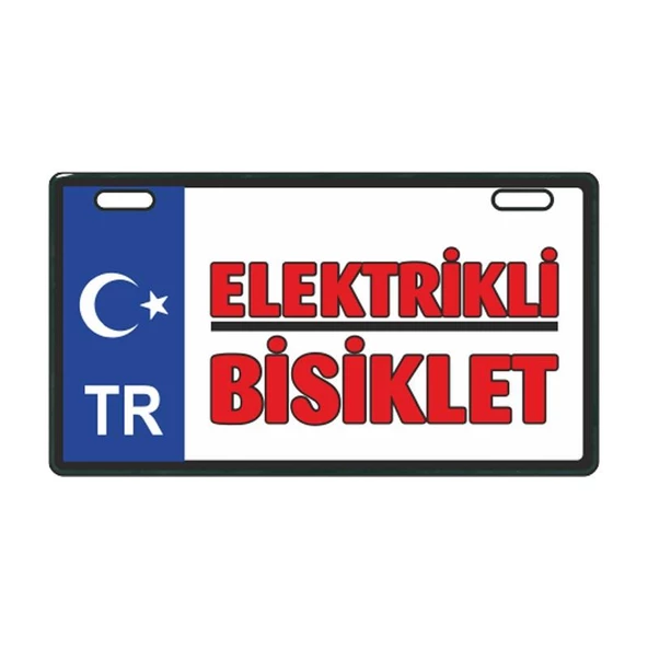 Mavi Elektrikli Bisiklet E-Bike Plakalık ürün görseli