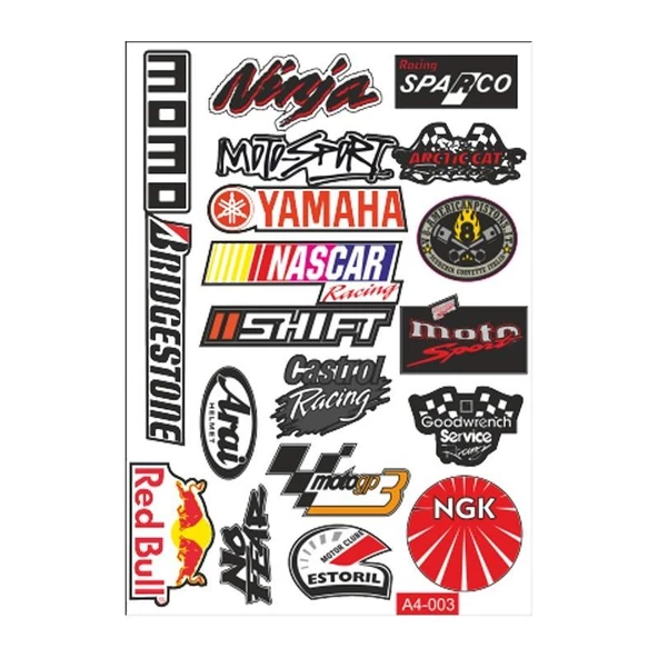 A4 Sticker 003 Tek Paket Çoklu ürün görseli