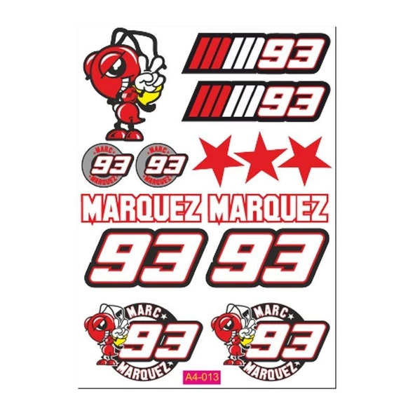 A4 Sticker 013 Tek Paket Çoklu ürün görseli