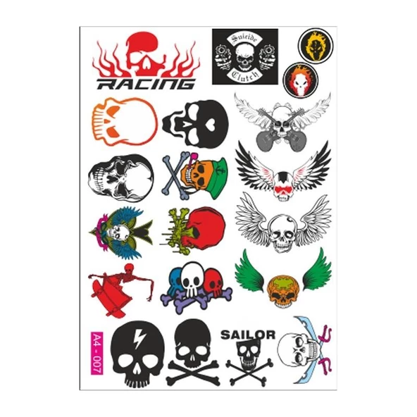 A4 Sticker 007 Tek Paket Çoklu ürün görseli