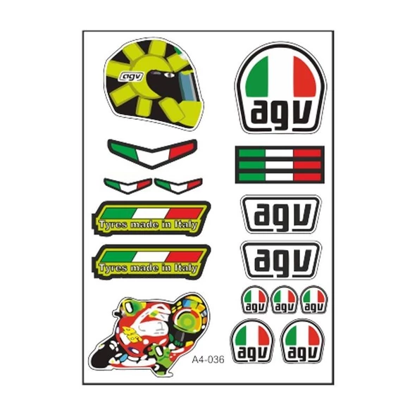A4 Sticker 036 Tek Paket Çoklu ürün görseli