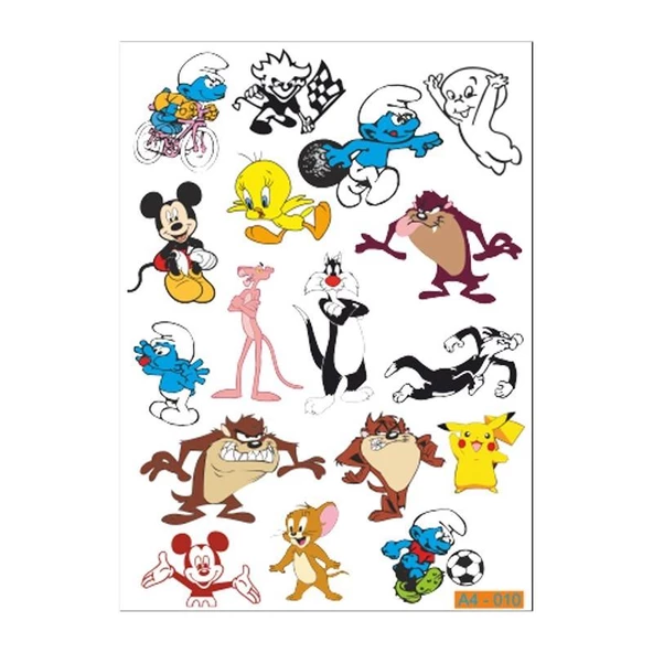 A4 Sticker 010 Tek Paket Çoklu ürün görseli