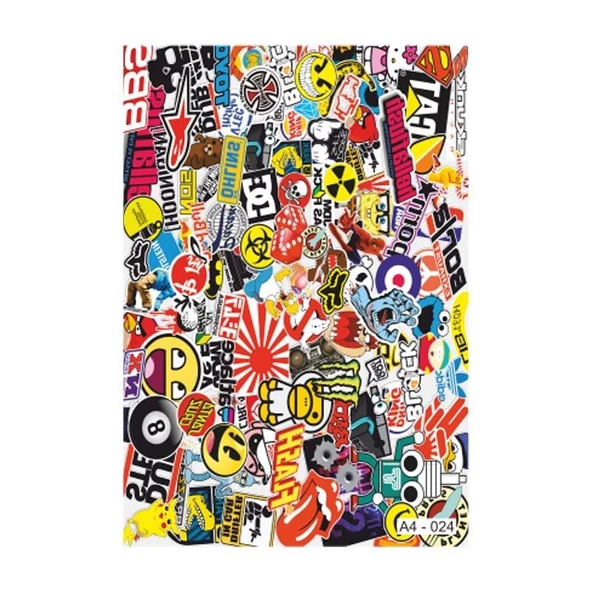 A4 Sticker 024 Tek Paket Çoklu ürün görseli